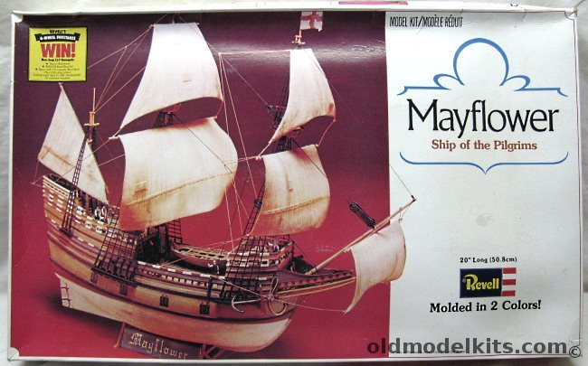Revell The Mayflower Pilgrims Ship - From 1620-  20 Inches Long, 5602 plastic model kit